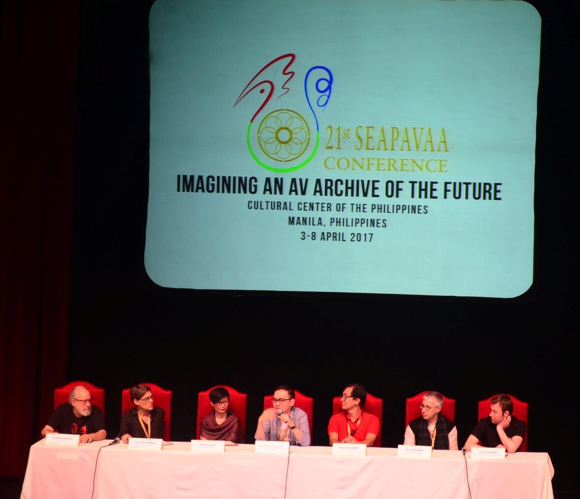 Prof. Howard Besser and Benedict ‘bono’ Salazar Olgado (MIAP '12) were part of the Symposium’s closing panel on "Imagining and AV Archive of the Future," also joined by Nick Deocampo (Cinema Studies MA, '89).